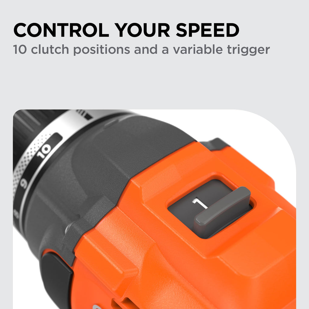 20V MAX Cordless Brushless Drill Driver with 30 Pc. Drill Bit Set F244769