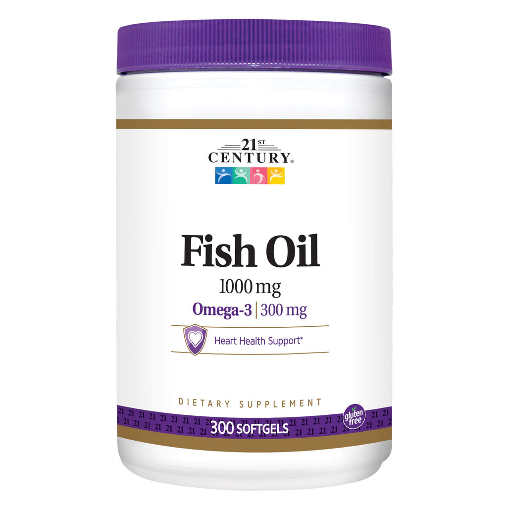 Fish Oil 1000 mg Softgels 300-Count Pack of 3 I487