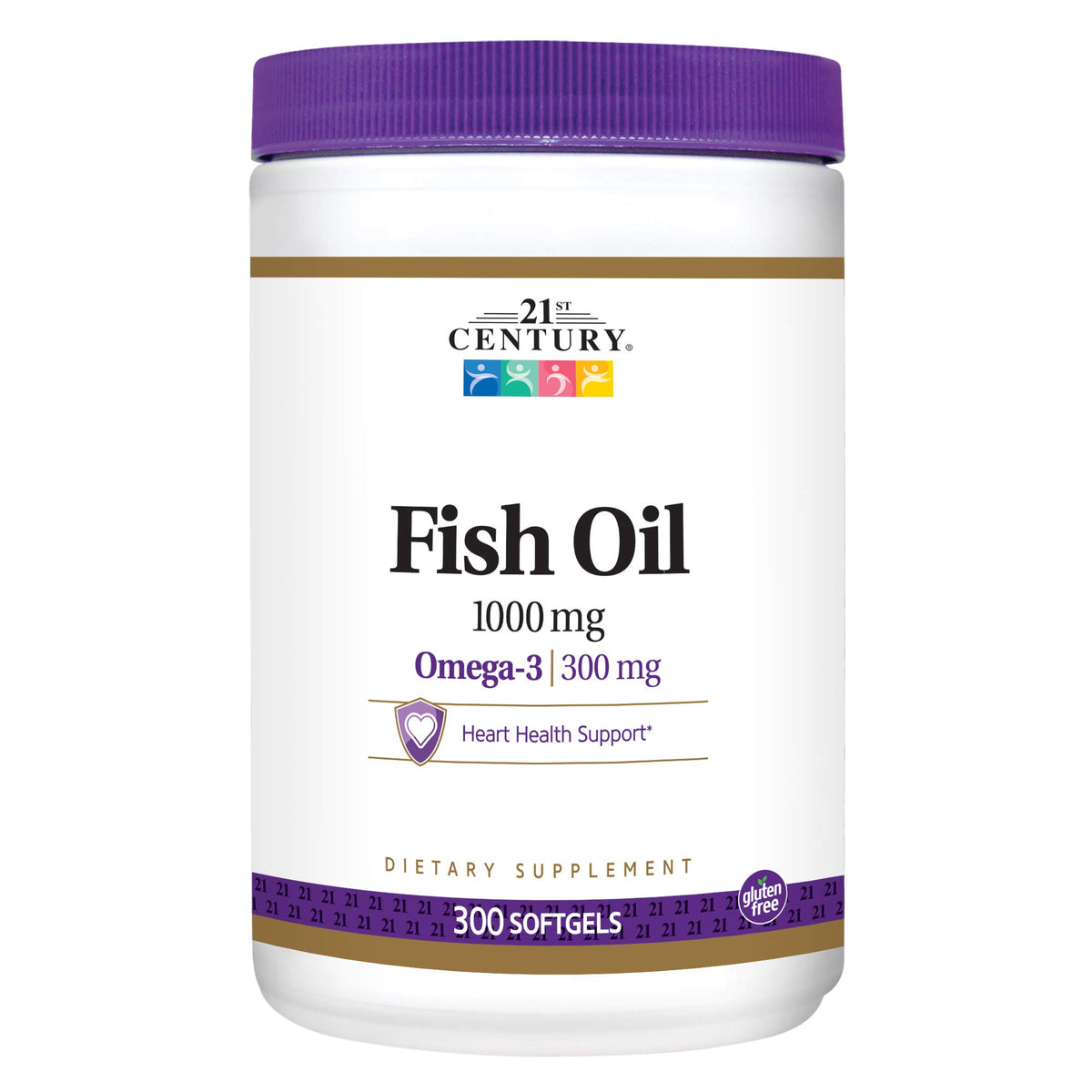 Fish Oil 1000 mg Softgels 300-Count Pack of 3 I487