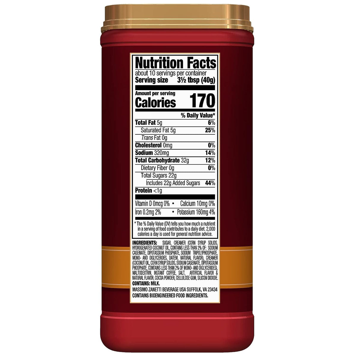 Salted Caramel Instant Cappuccino 14 oz Pack of 6 U592035