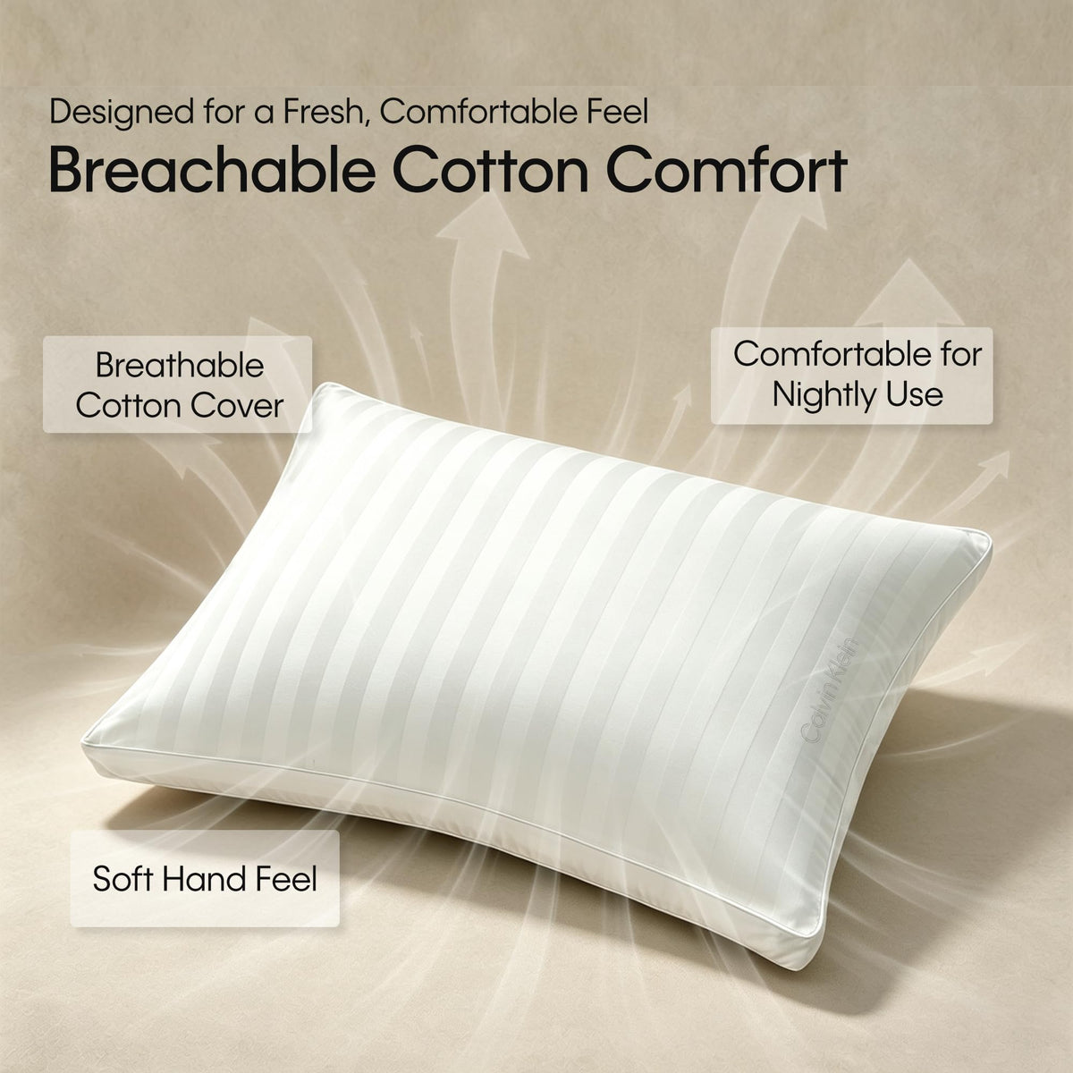 Queen Size Set of 2 Medium Soft Bed Pillows A215217