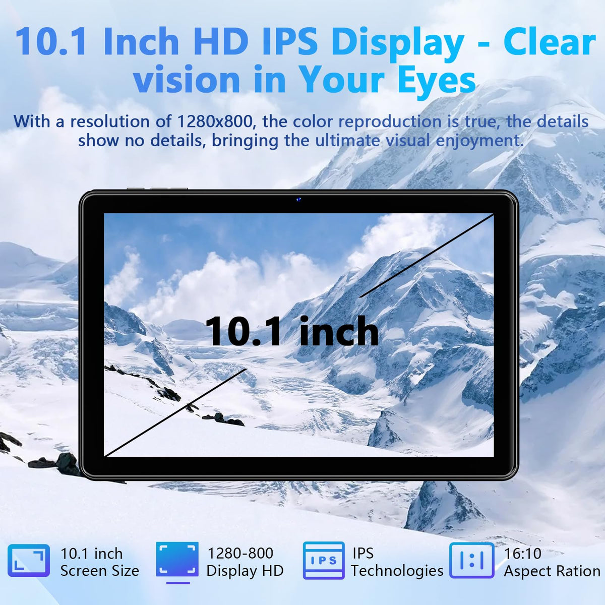 10 Inch Android Tablet with 18GB RAM 128GB ROM M2994