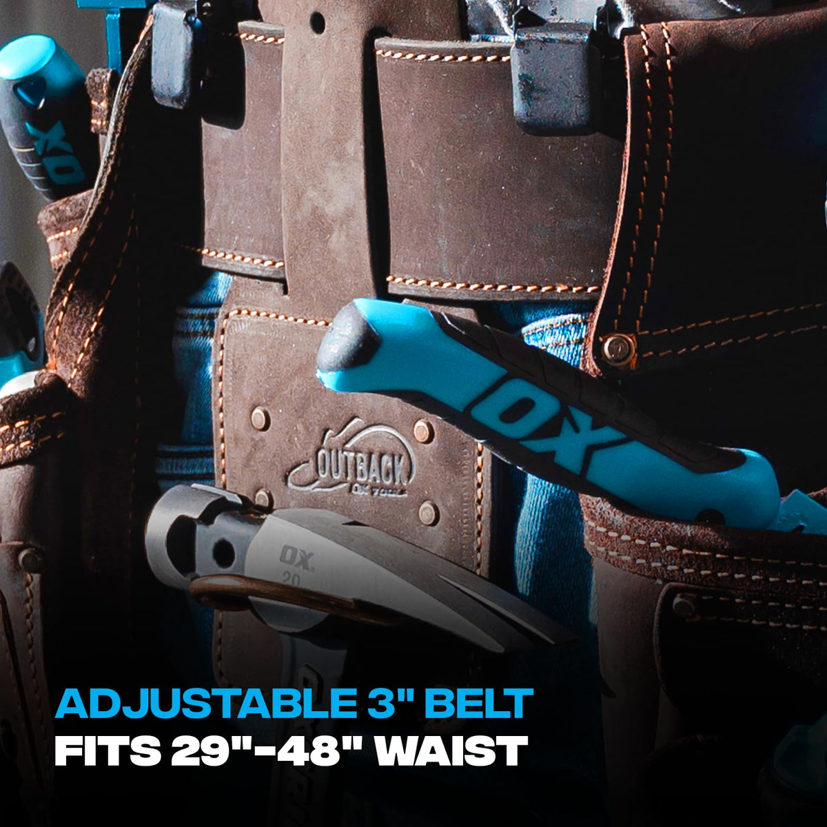 Leather Tool Belt with Suspenders Size L B10103