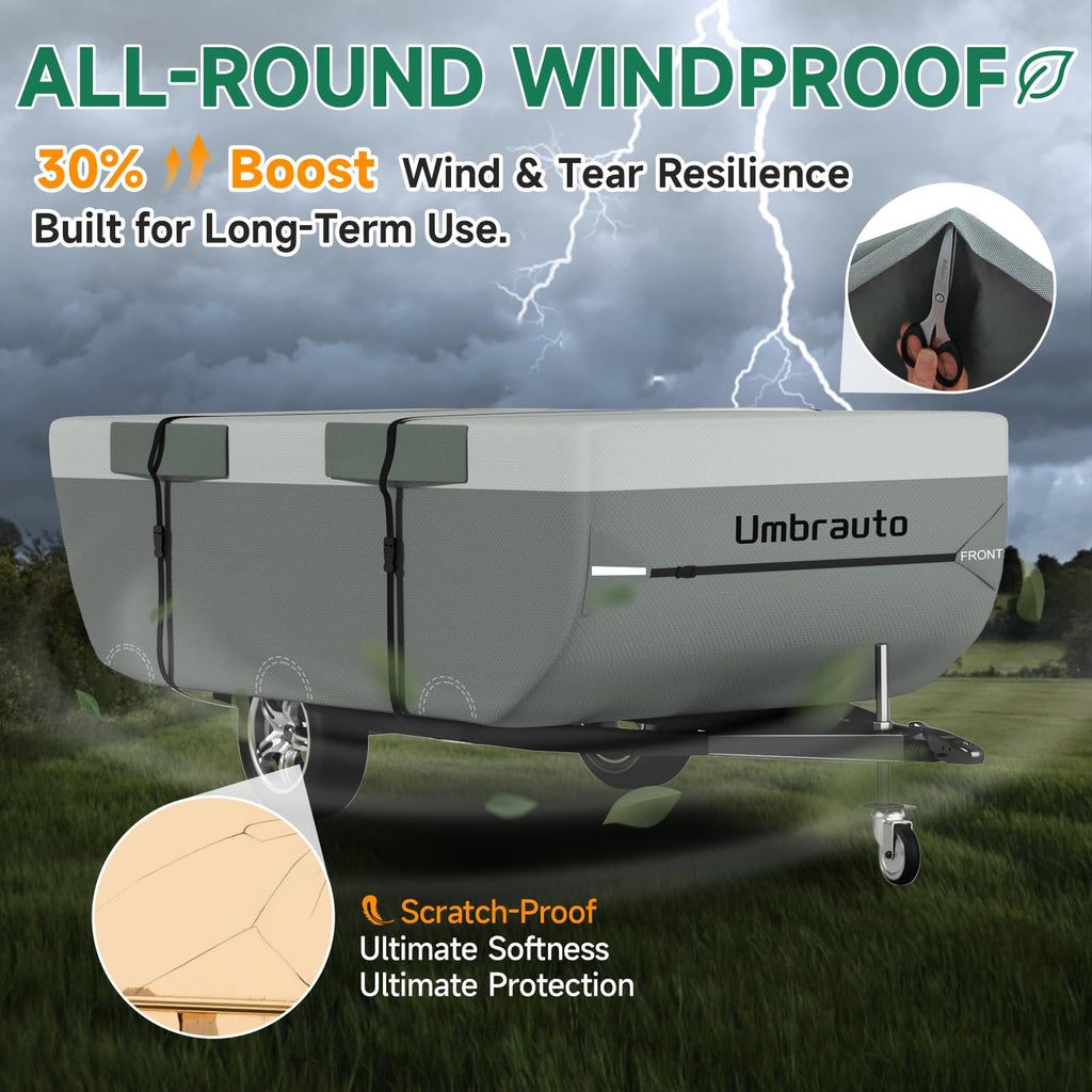 14-16ft Waterproof Breathable Ripstop Pop Up Camper Cover E3271