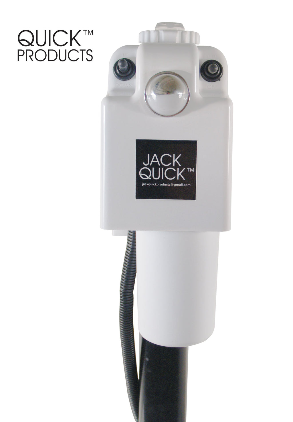 Electric Tongue Jack with 7-Way Plug, White I7178