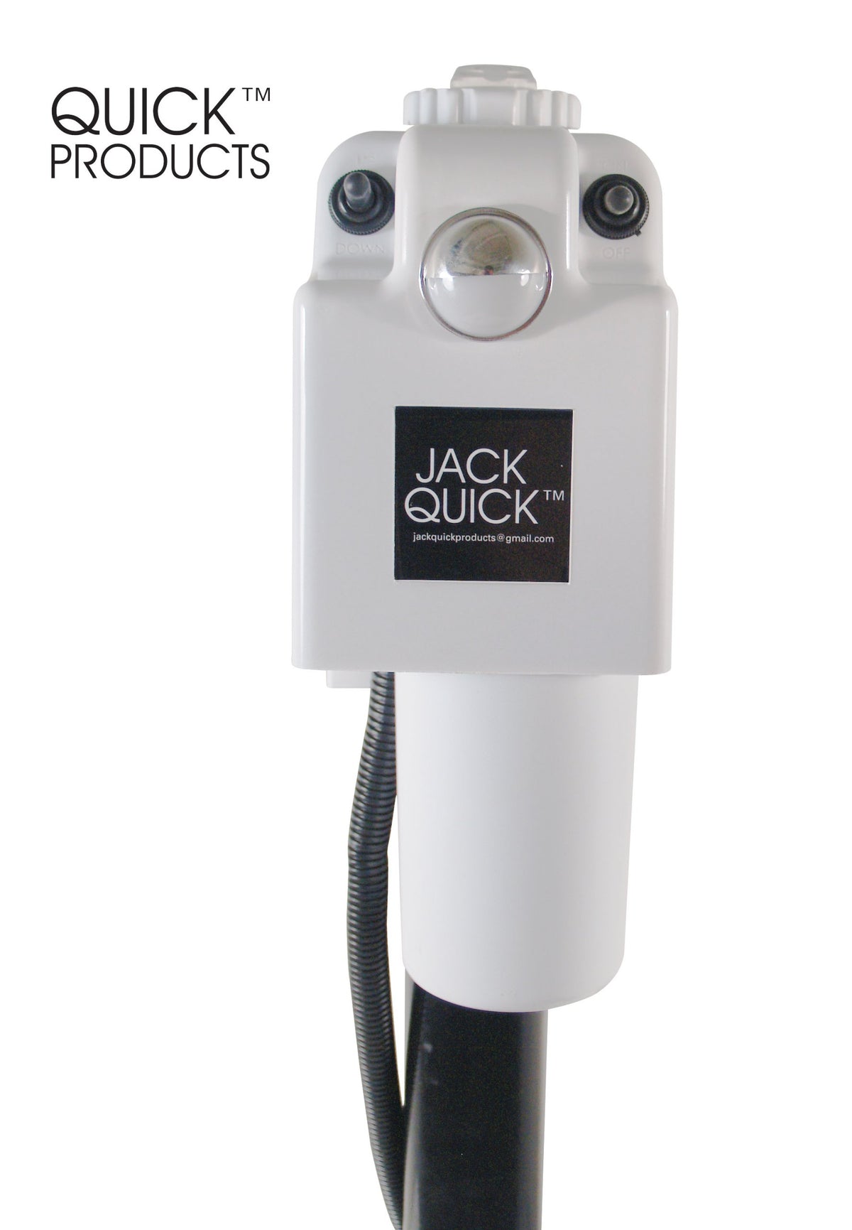 Electric Tongue Jack with 7-Way Plug, White I7178