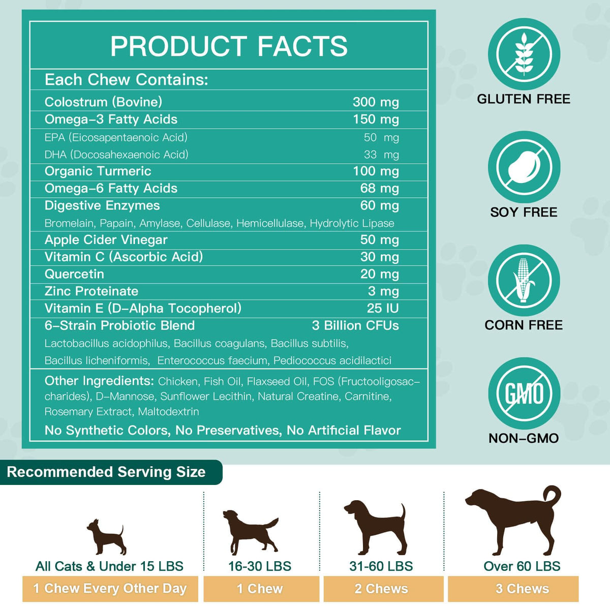 Dog Allergy Chews Real Chicken Freeze-Dried V492292