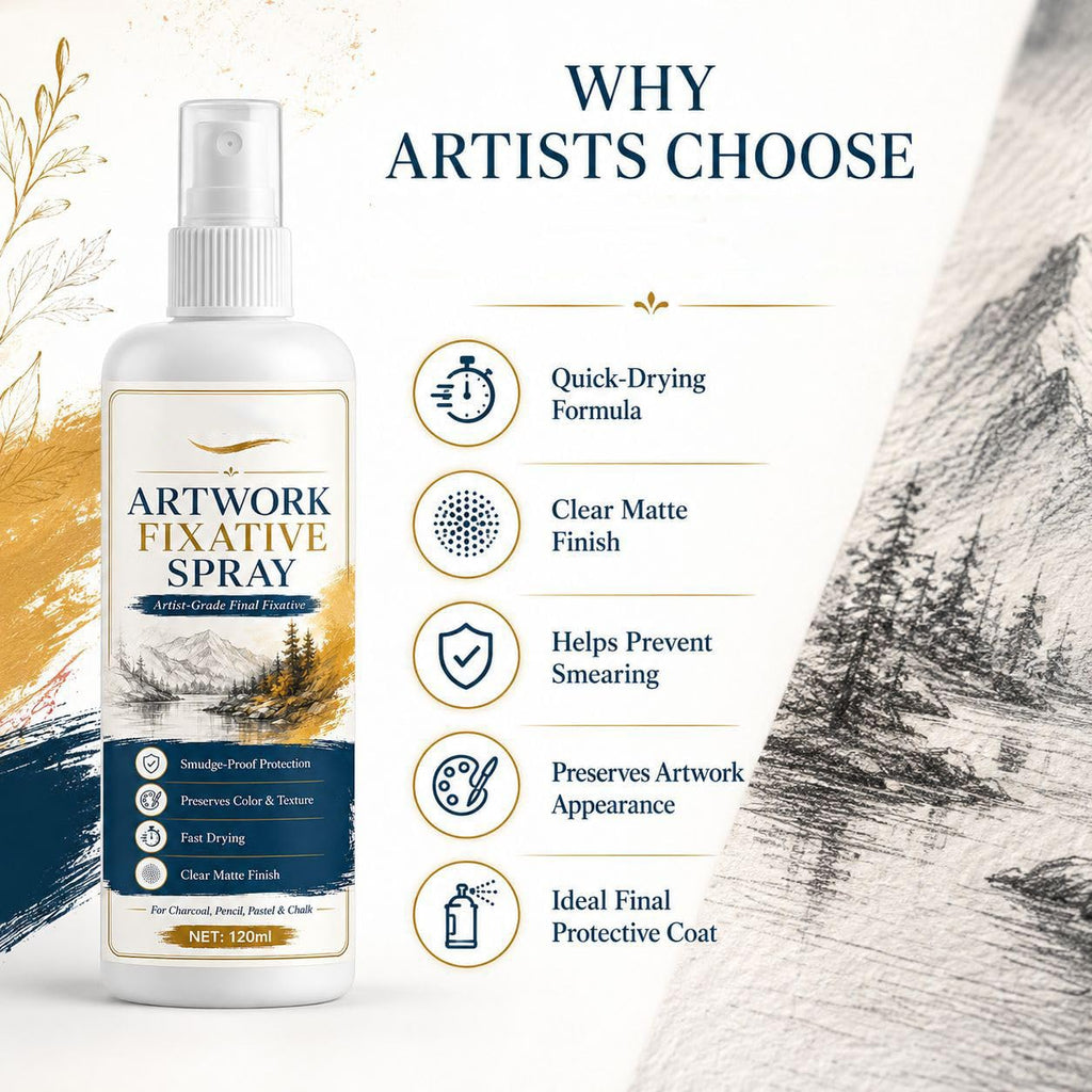 Matte Quick Dry Artwork Fixative Spray 5Pcs Z1700