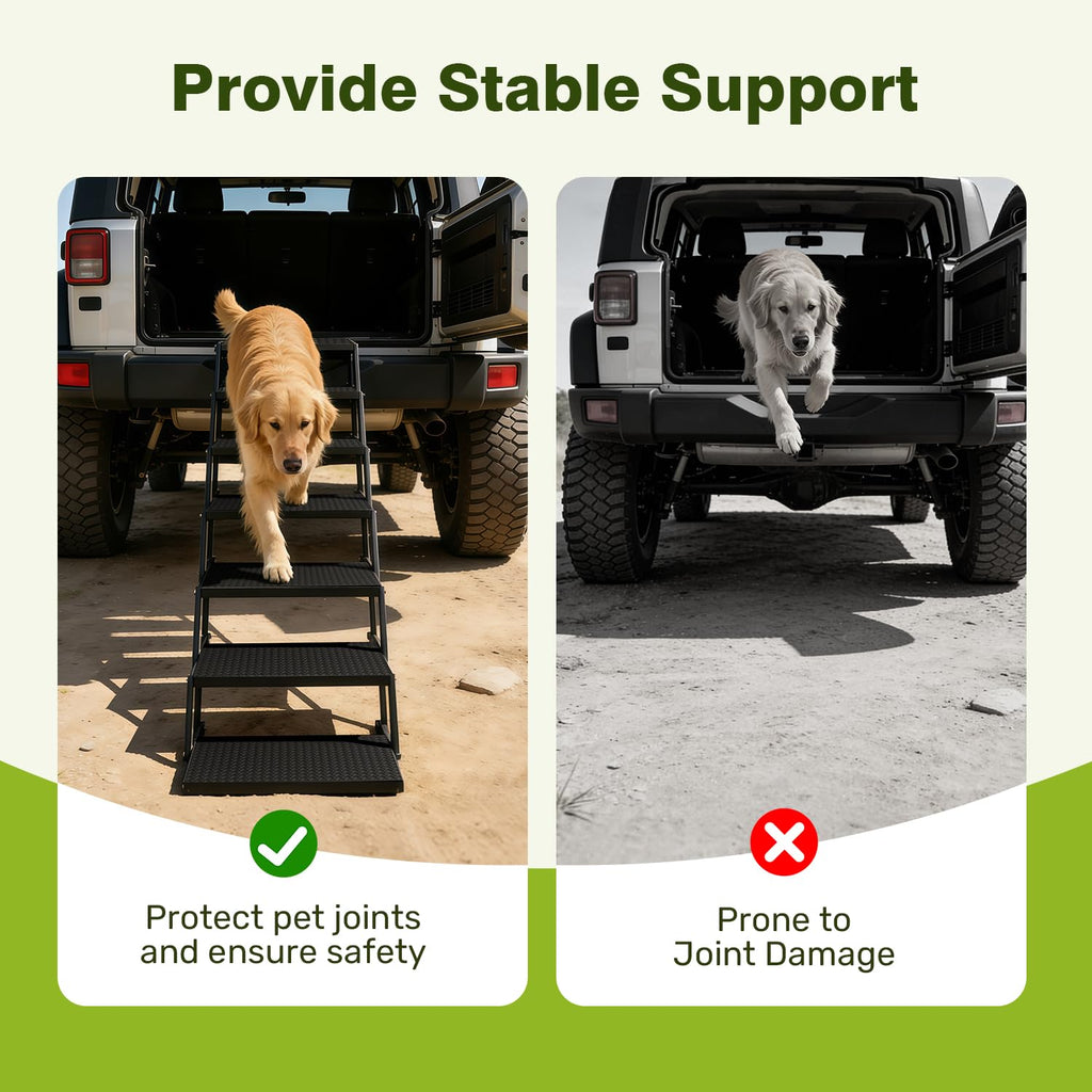 Foldable Dog Steps 7-Step Y742