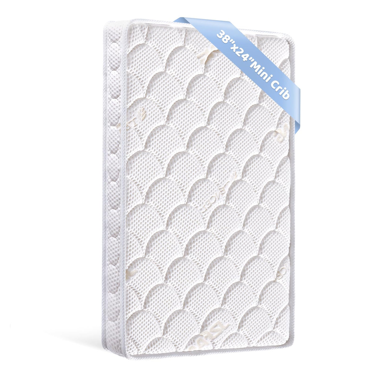 Mini Crib Mattress 38x24x4 Inch Dual Sided Firm Support Comfort Foam I403