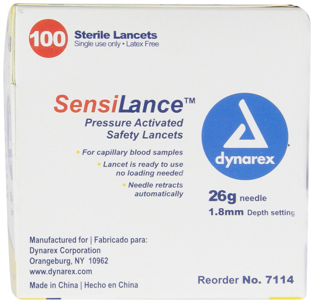 26 Gauge Sterile Safety Lancets 100 Count A859