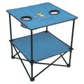 22” Square Compact Outdoor Folding Table with Cup Holders and Carry Bag Y89611
