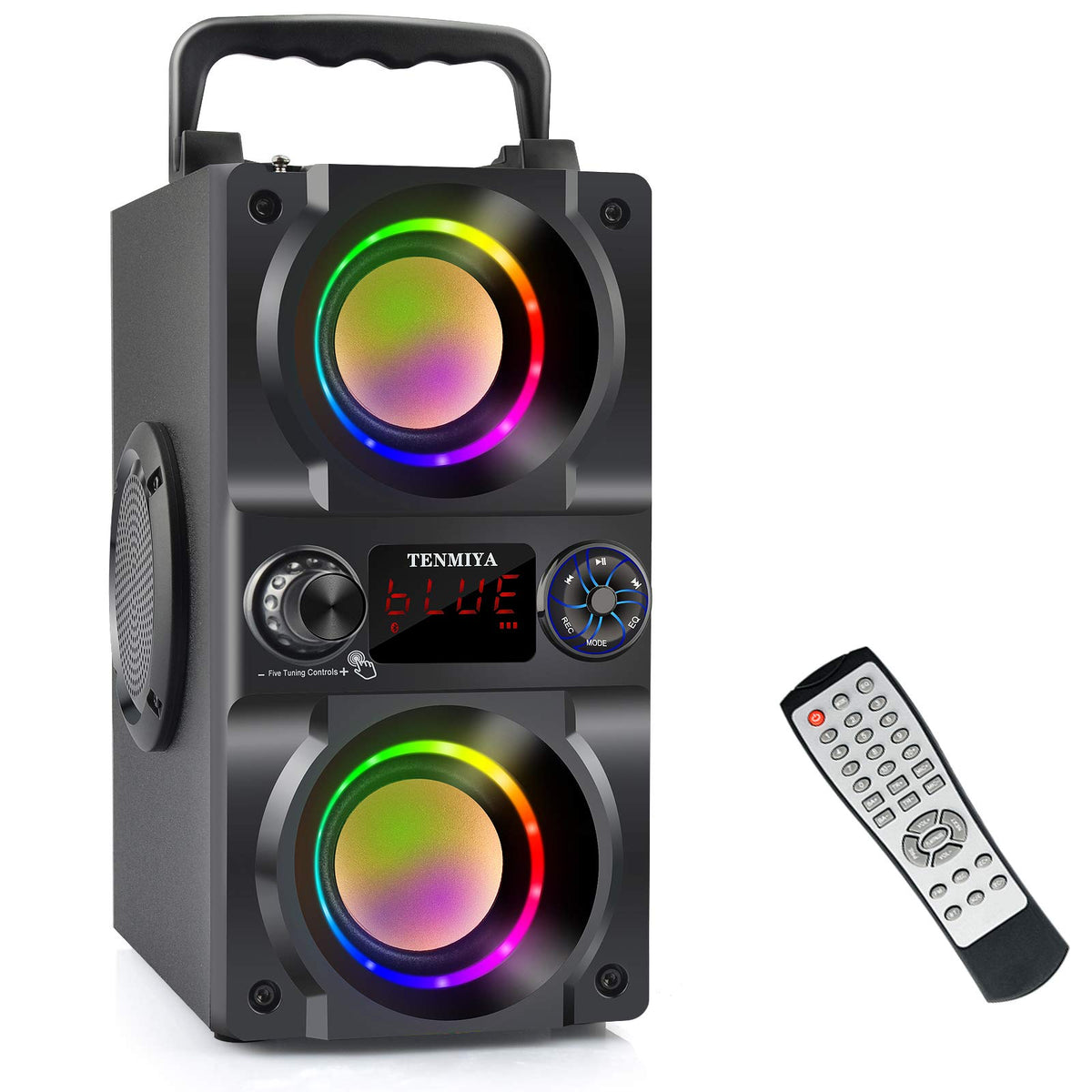 40W Portable Bluetooth Speaker with Lights and FM Radio L8579