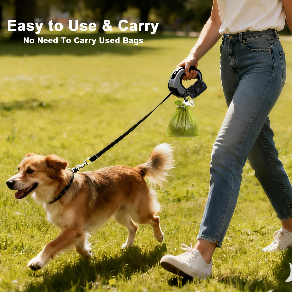 Black Dog Poop Bag Dispenser with Leash Clip G591740