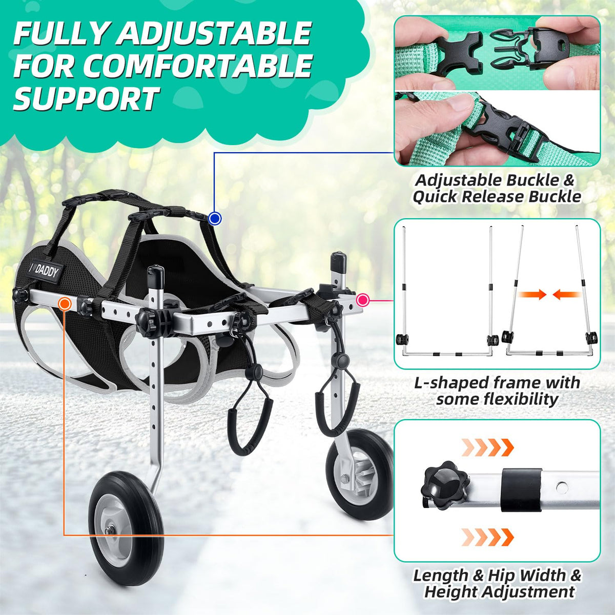 Dog Wheelchair for Back Legs L205858
