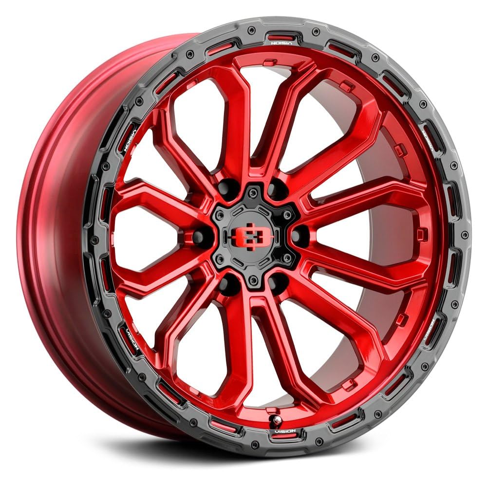 20x9 6x135 +12mm Red Wheel Rim X611951