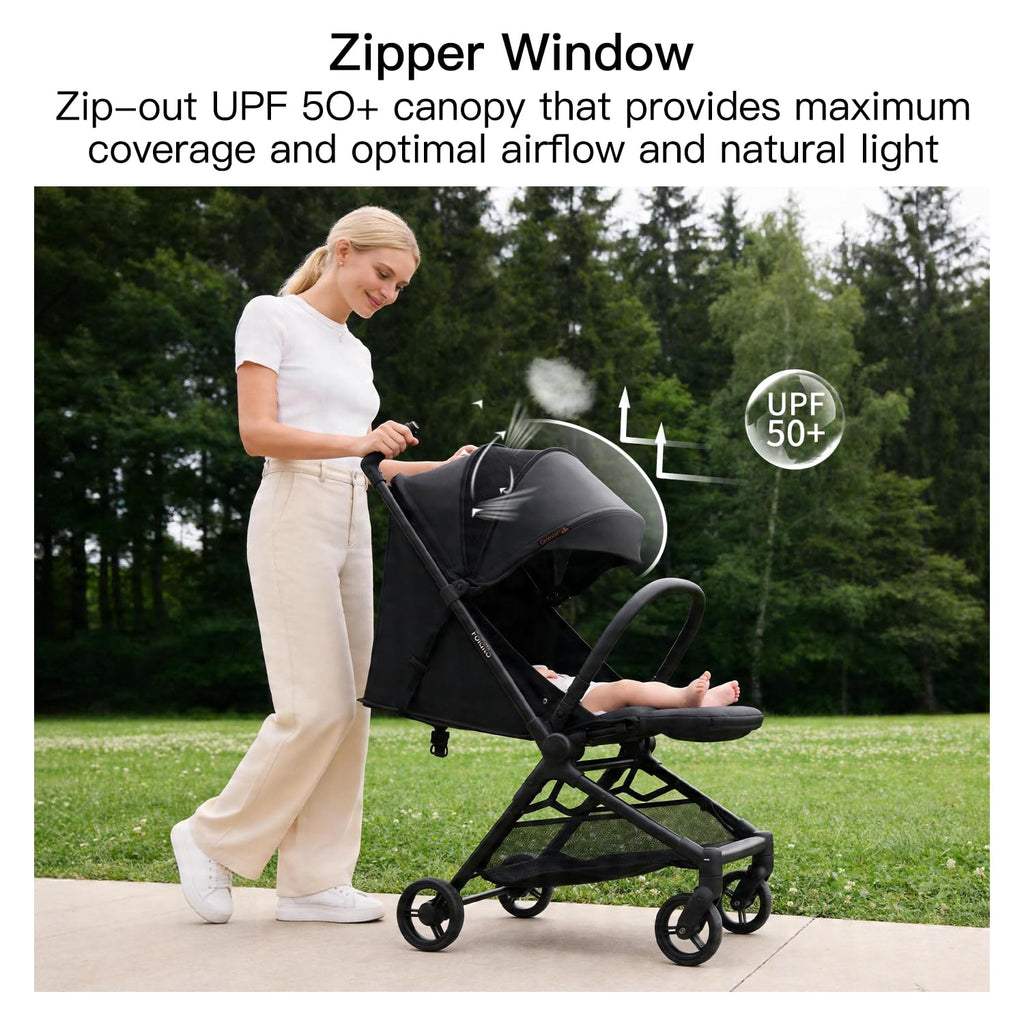Ultra Compact Lightweight 9.9 lbs Black Travel Stroller V138