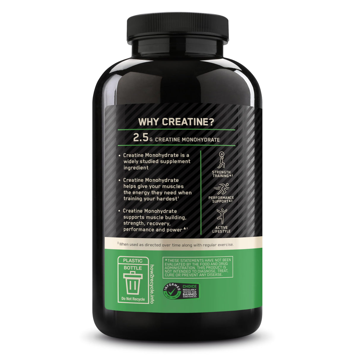 Micronized Creatine Monohydrate Capsules, 200 Ct K308875
