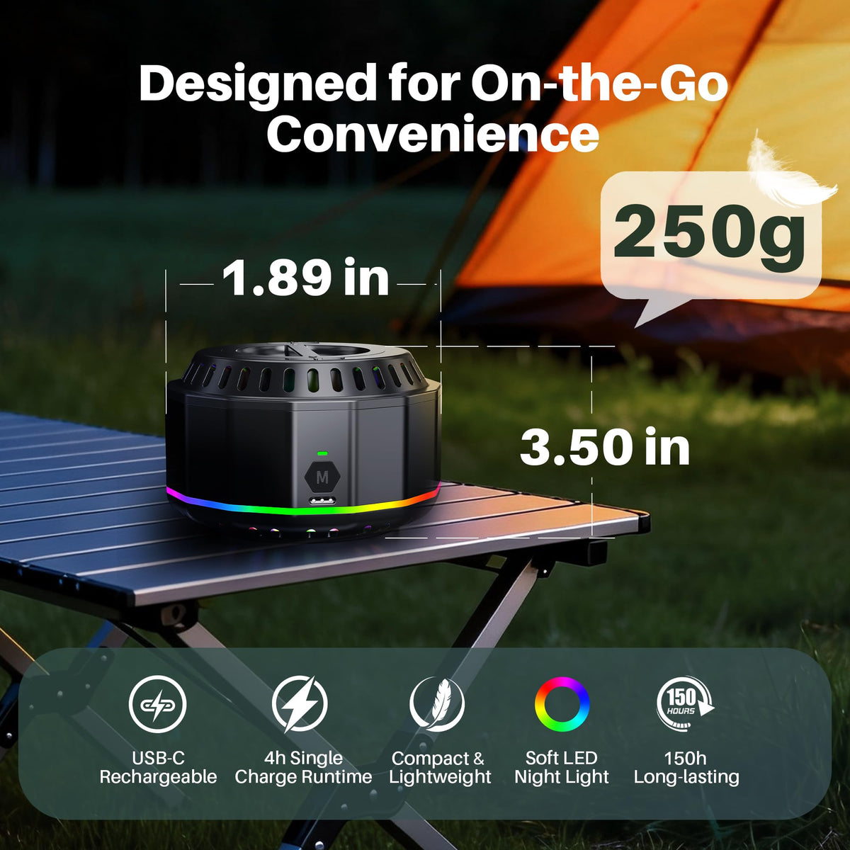 Electronic Mosquito Repellent Outdoor Patio Black 2 M8322