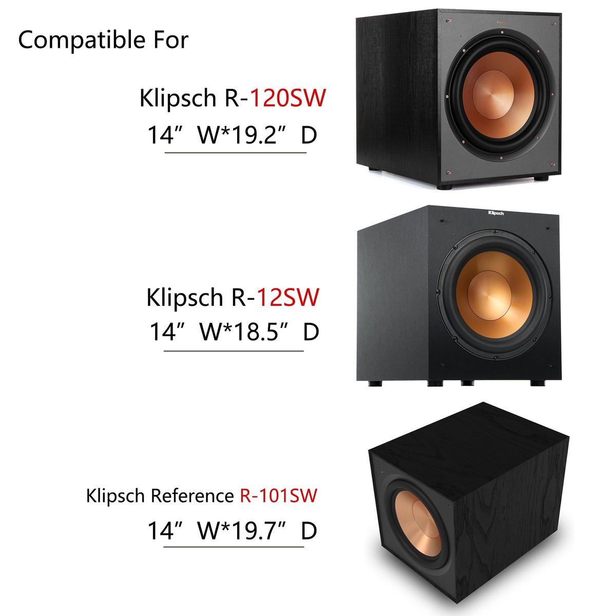 Subwoofer Stand 14" W×19.7" D G11191