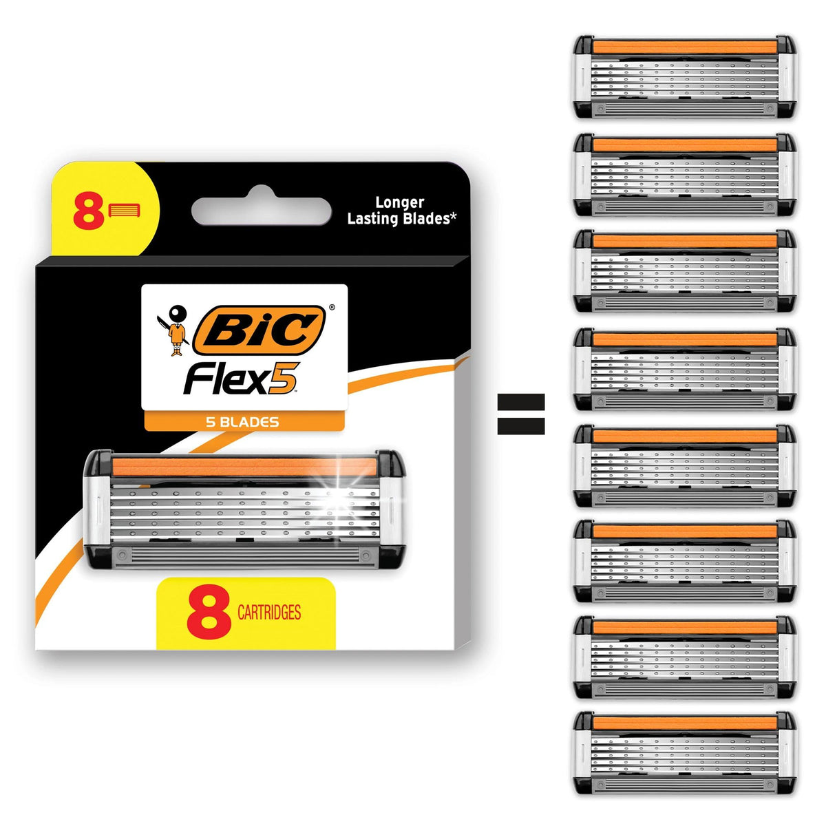 5-Blade Razor Cartridge Refills, 8-Pack R431336