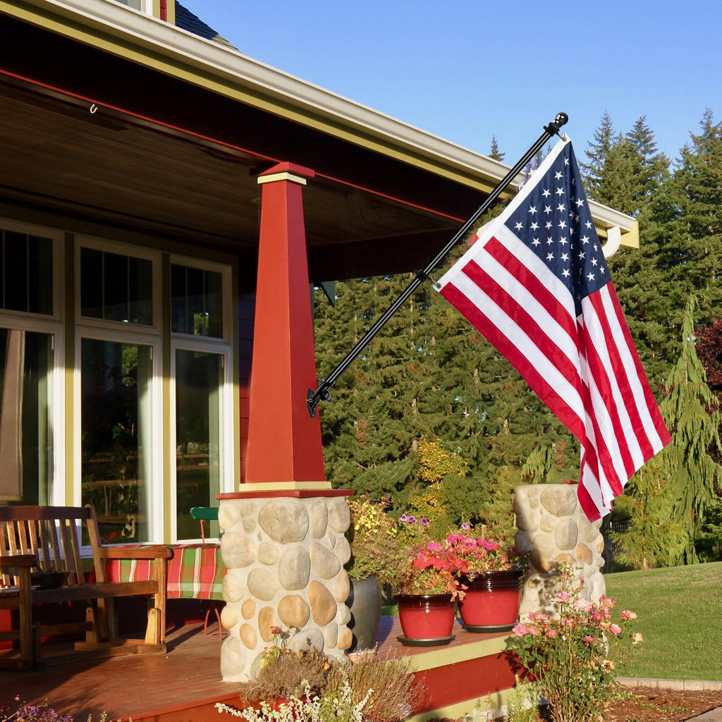 5FT Stainless Steel Wall Mounted Flag Pole Kit with Holder G649