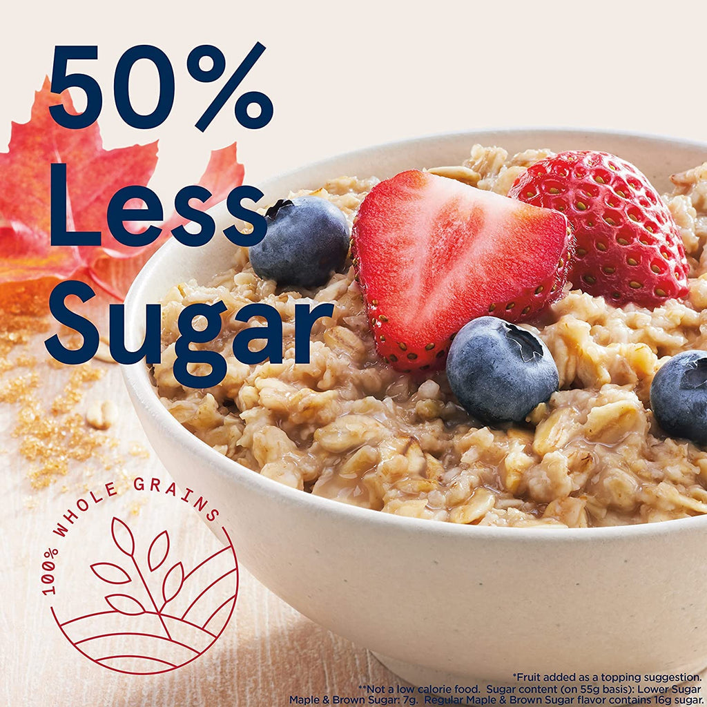 Instant Oatmeal Maple & Brown Sugar 1.19 Oz Pack of 44 H9587