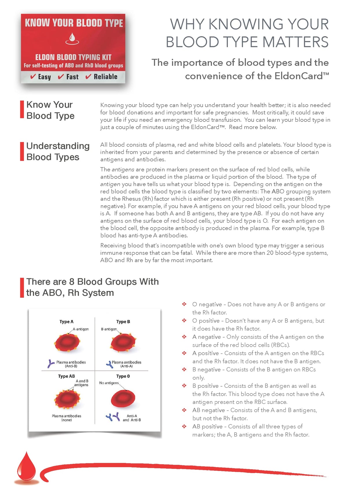 Blood Typing Kit 5 Test Pack R97977