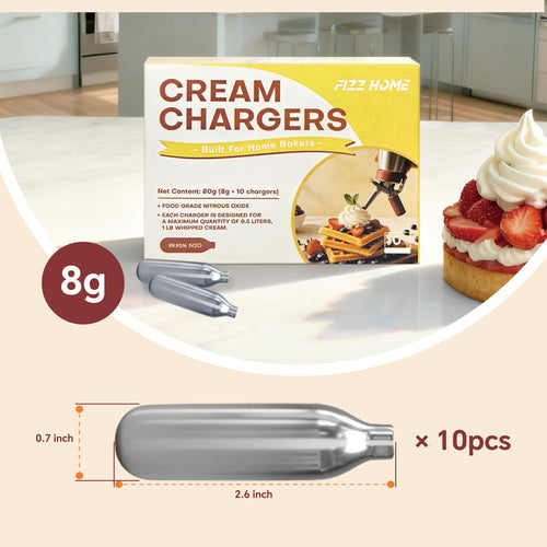 10-Pack 8g N2O Cream Chargers K406730
