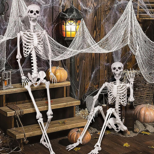 2-Pack 67" Posable Skeletons with Movable Joints H630