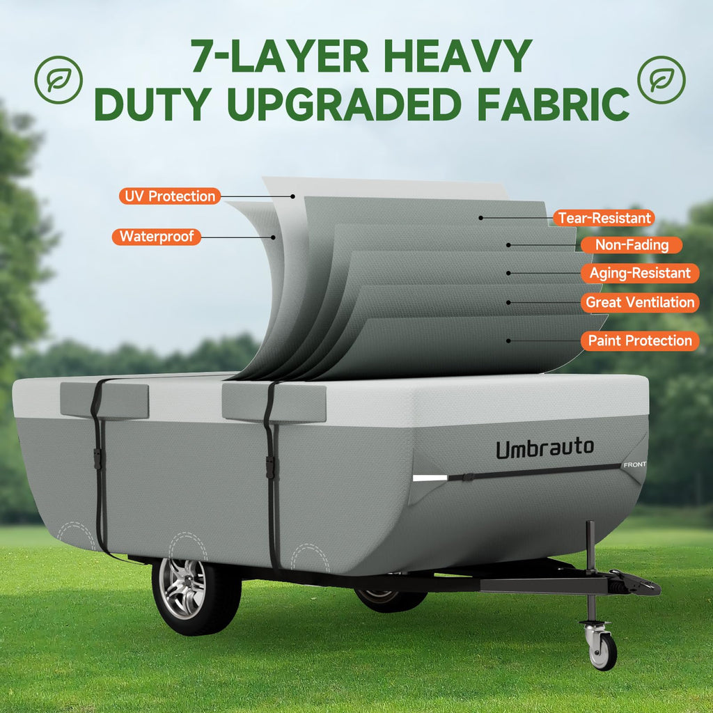 14-16ft Waterproof Breathable Ripstop Pop Up Camper Cover E3271