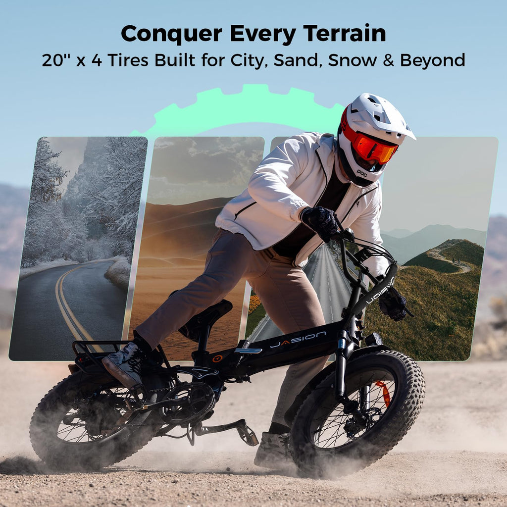 1400W Peak 20'' Fat Tire Foldable Electric Bike G7208