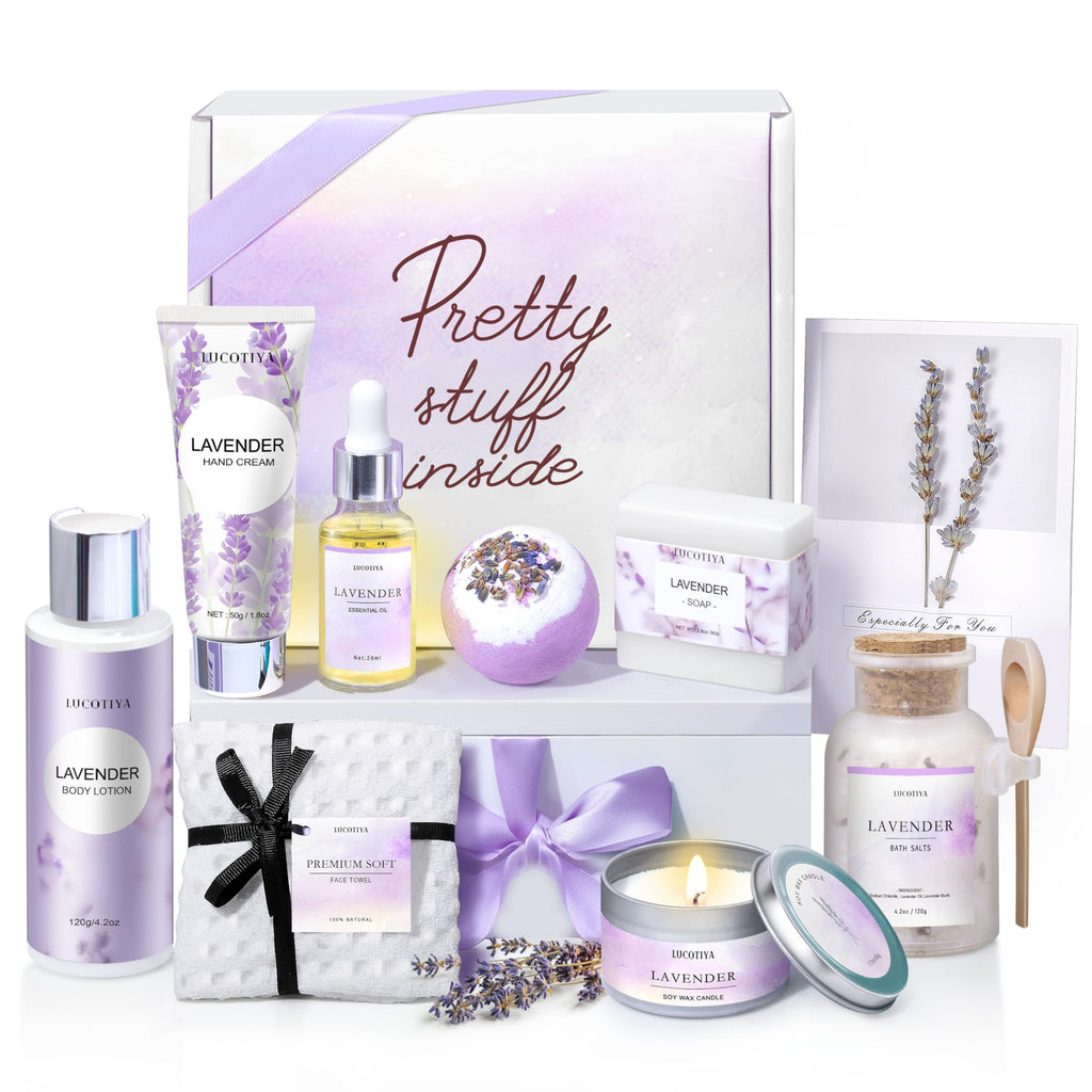 10 Pc Lavender Bath Gift Set B1973