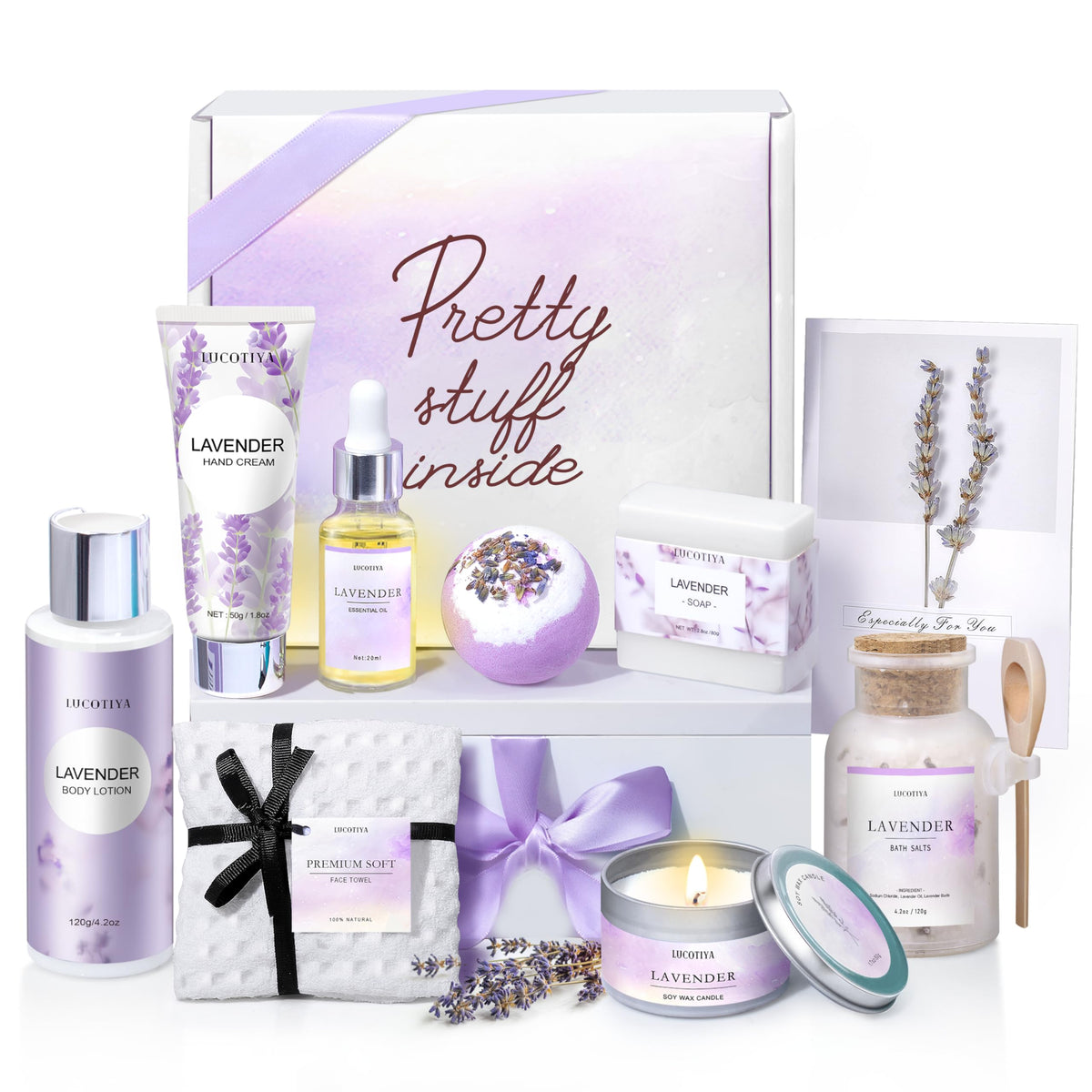 10 Pc Lavender Bath Gift Set B1973