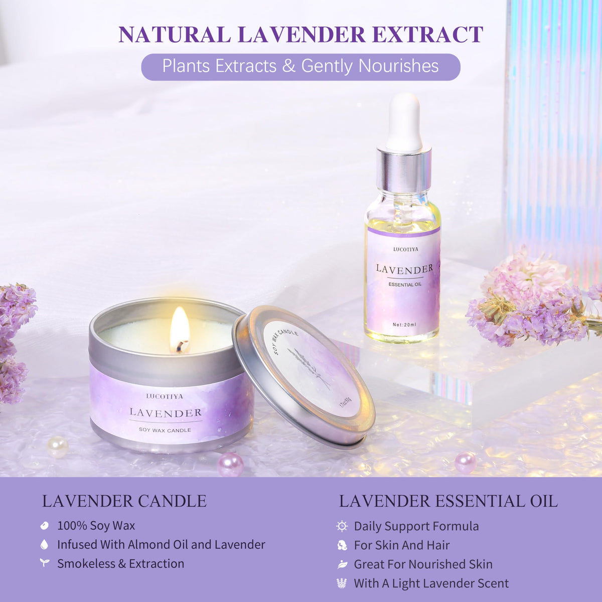 10 Pc Lavender Bath Gift Set B1973