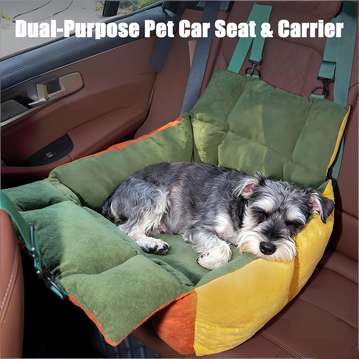 2-in-1 Dog Car Seat for Small Dogs E656