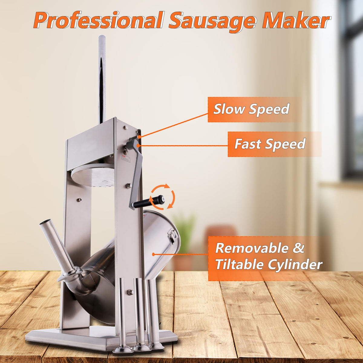 7L Sausage Stuffer and 15lb Manual Meat Mixer G506