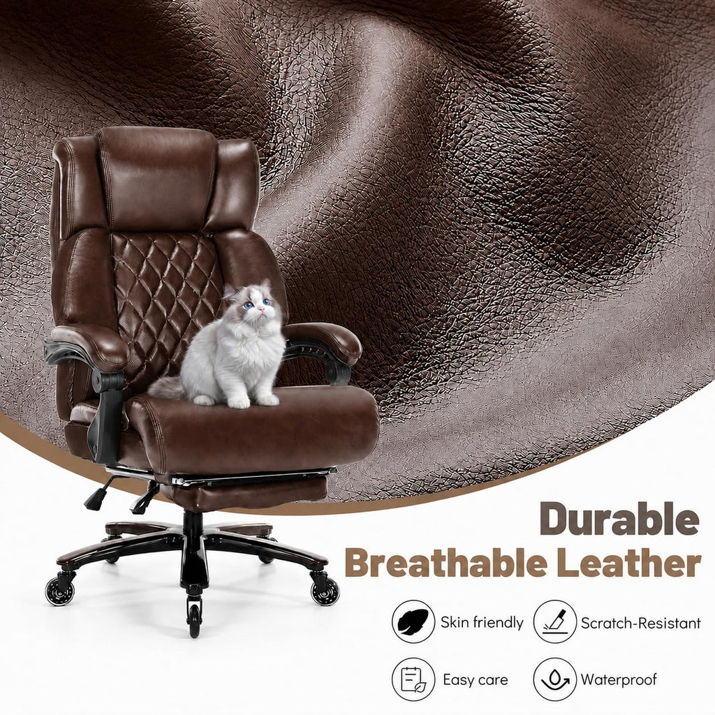 Big and Tall Office Chair with Footrest T189984