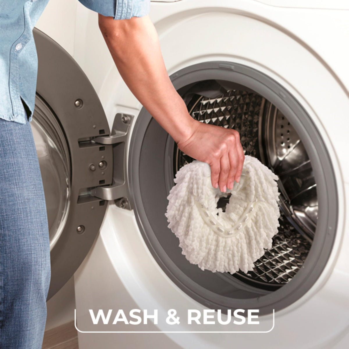 Microfiber Spin Mop & Bucket Floor Cleaning System with 2 Refills C17482