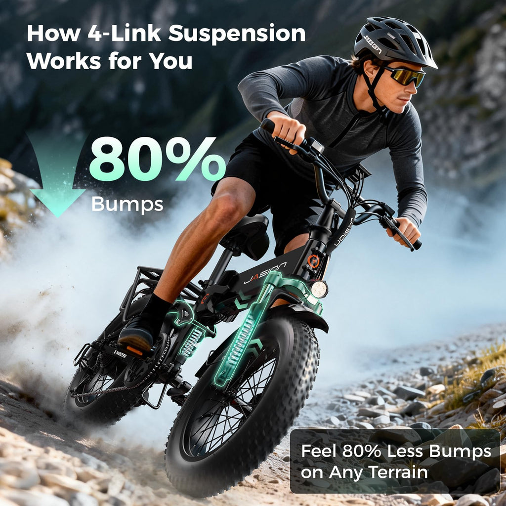 1400W Peak 20'' Fat Tire Foldable Electric Bike G7208