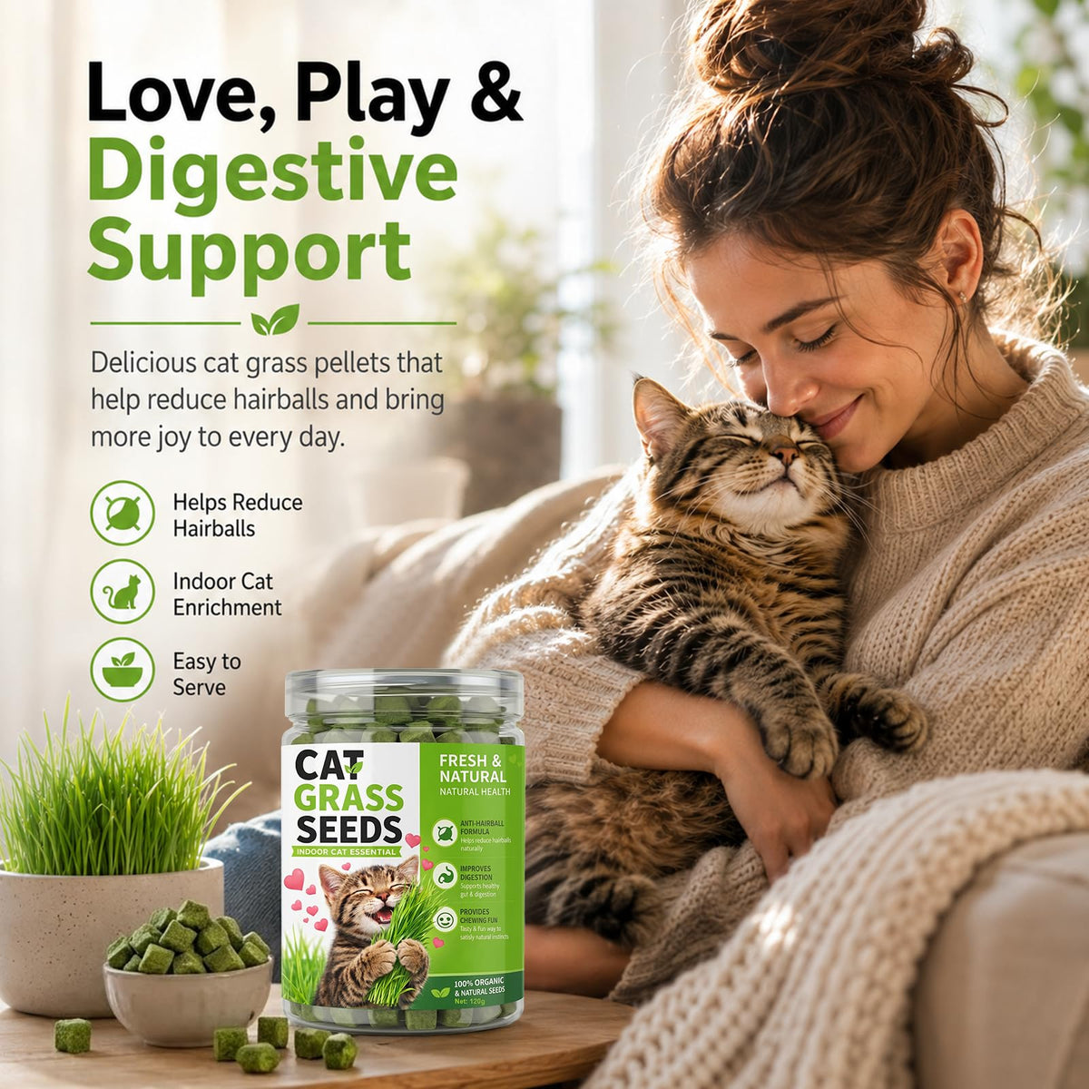 Cat Grass for Indoor Cats M101051
