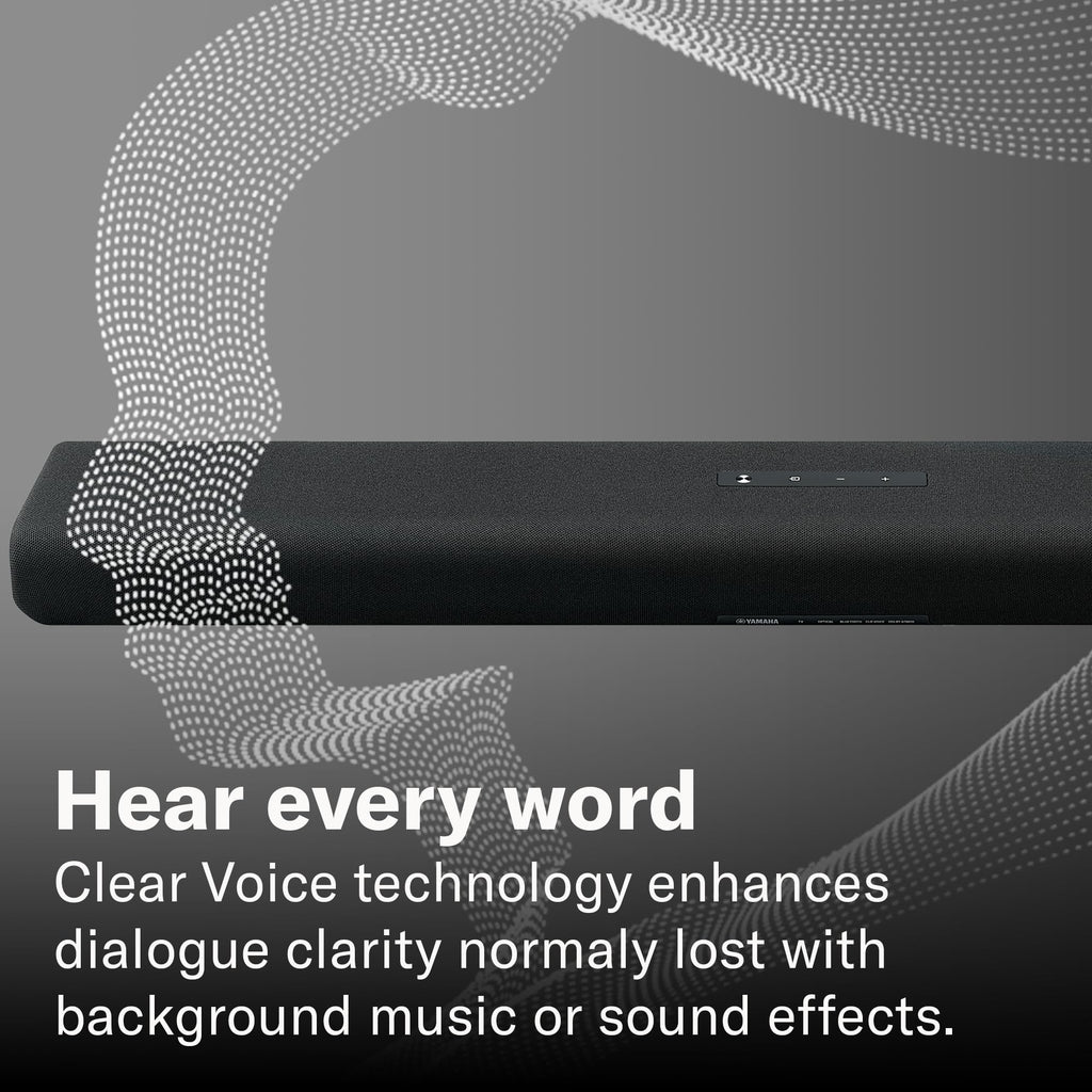 Black Sound Bar with Wireless Subwoofer A961458