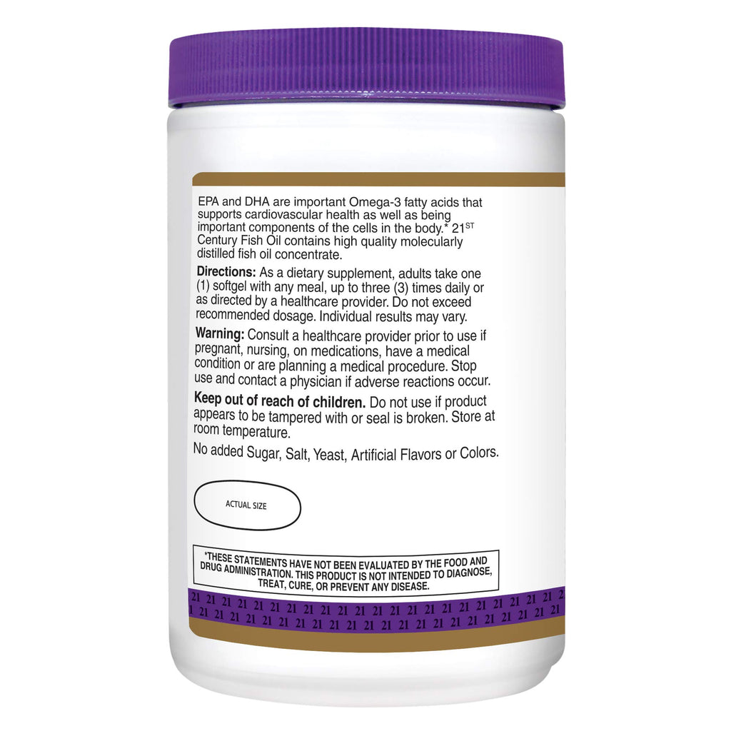 Fish Oil 1000 mg Softgels 300-Count Pack of 3 I487
