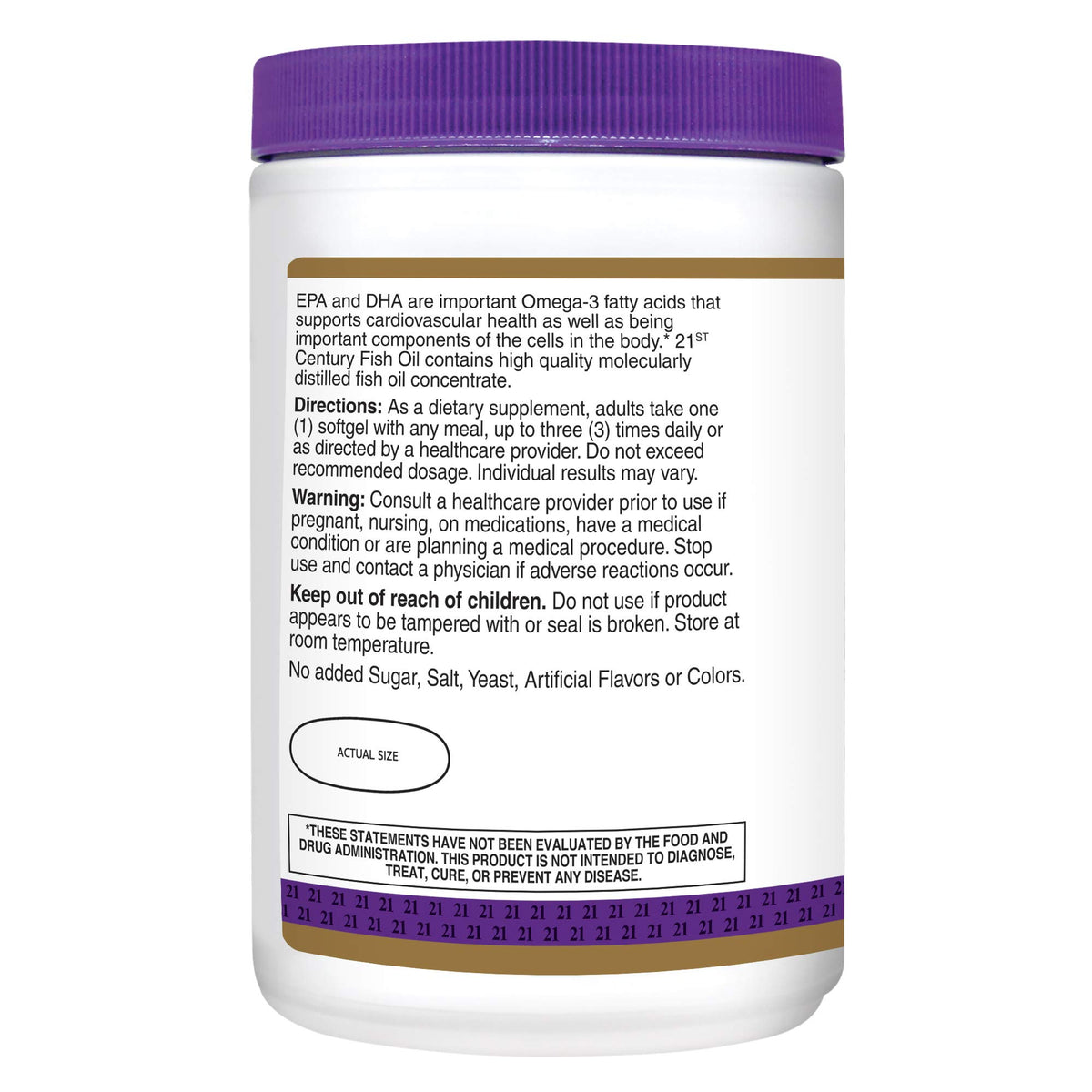 Fish Oil 1000 mg Softgels 300-Count Pack of 3 I487