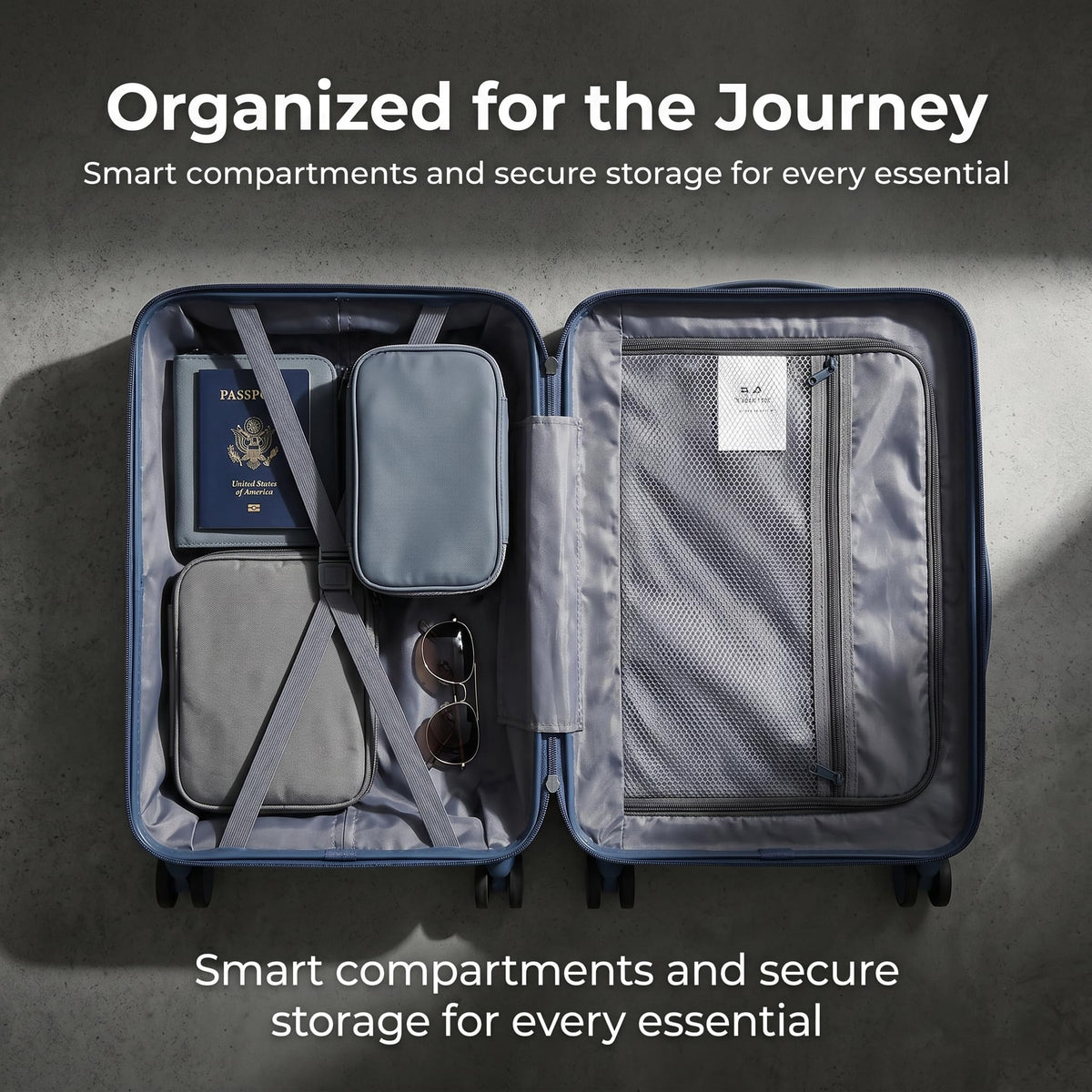 20 Inch Lightweight Hard Shell Spinner Luggage J927810