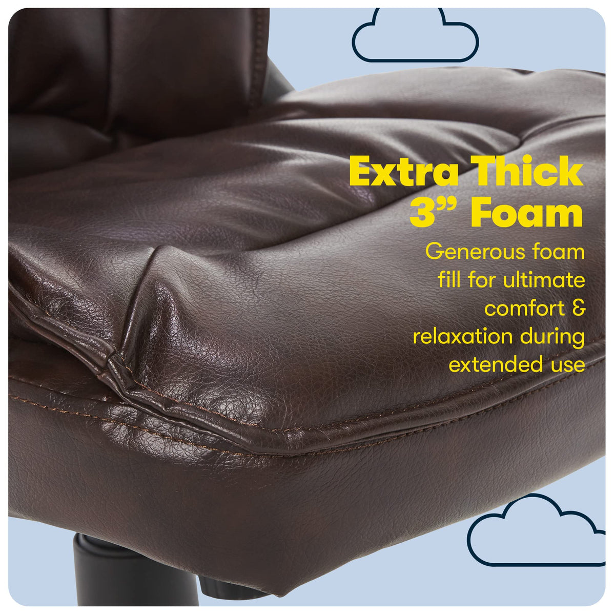 Leather Office Chair with Lumbar Support Q7397