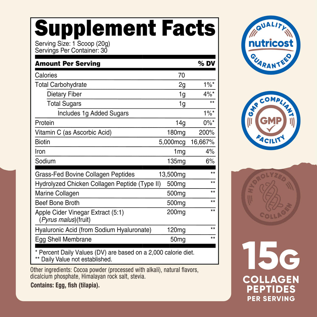 Multi Collagen Protein Powder Milk Chocolate 30 Serv P668