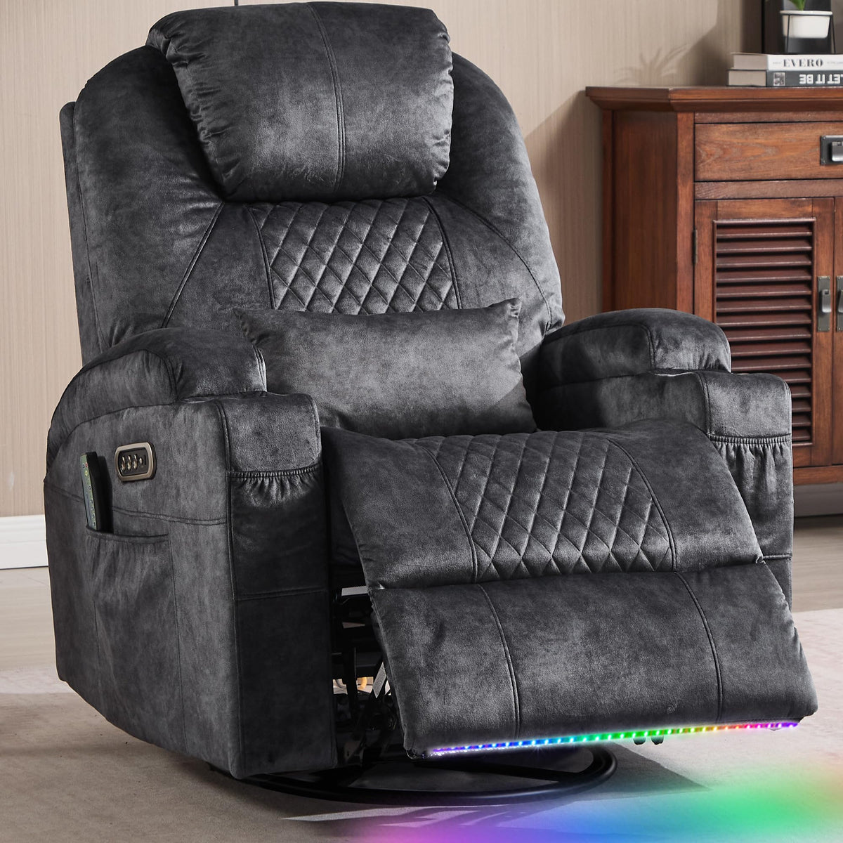 Power Swivel Rocker Recliner Chair V7146
