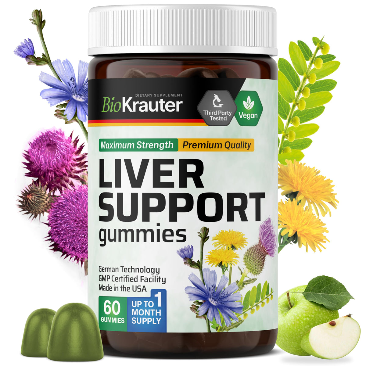 Liver Detox with Vitamin C & Milk Thistle, 60 Gummies S592389