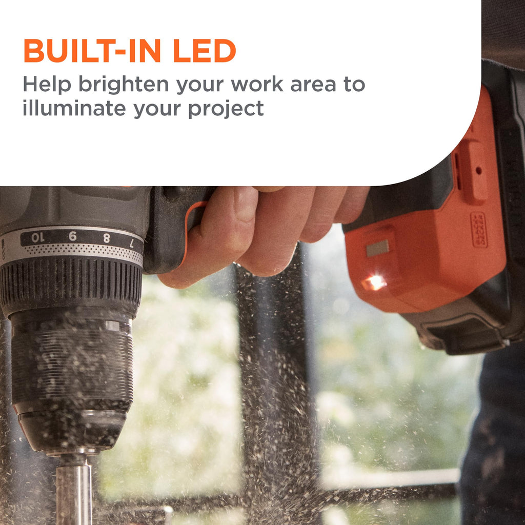 20V MAX Cordless Brushless Drill Driver with 30 Pc. Drill Bit Set F244769